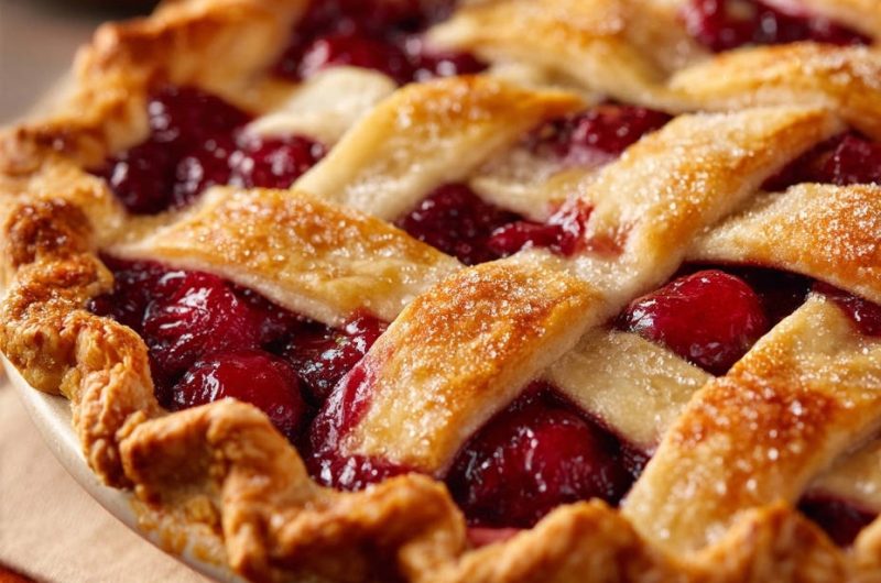 Classic Cherry Lattice Pie