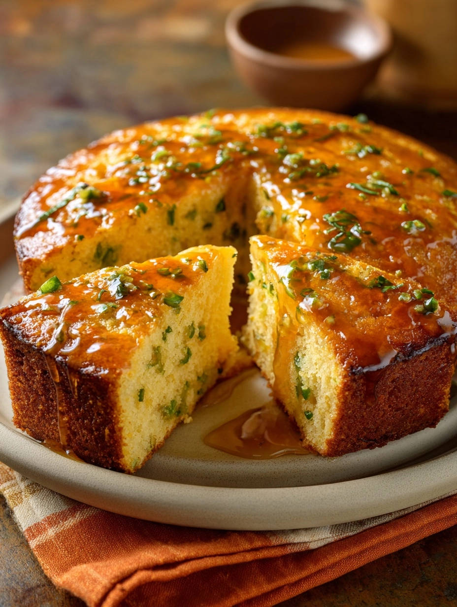 Sweet Spicy Jalapeno Cornbread Cross Section 1