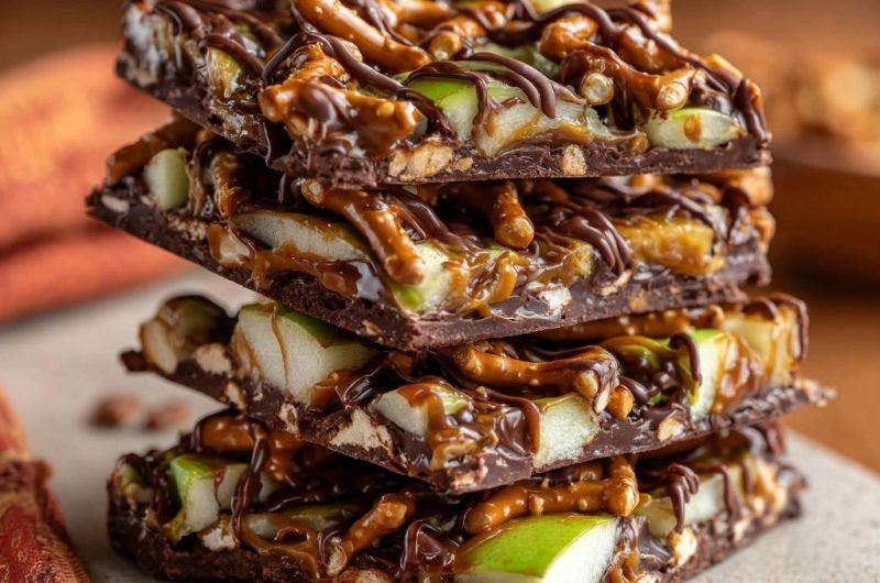 Caramel Apple Pretzel Bark