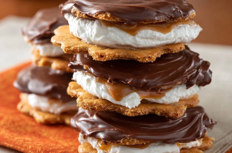 Caramel S'mores Stacks