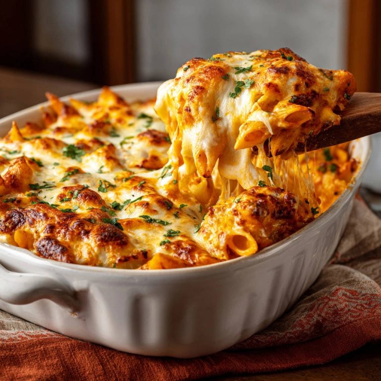 Cheesy Baked Penne Scoop Of Cheesy Goodness