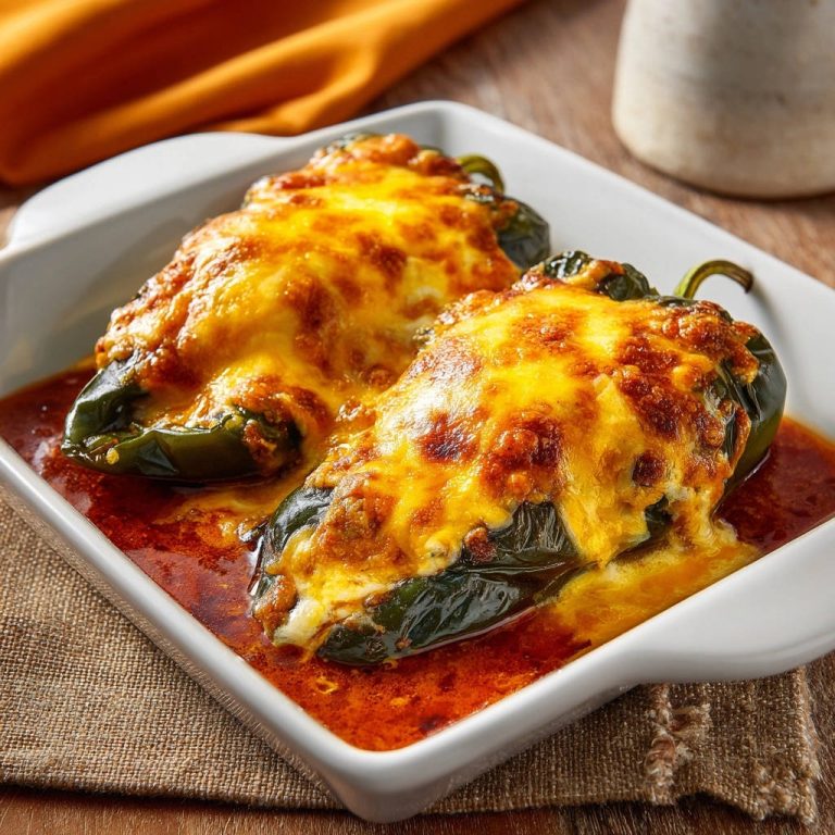 Cheesy Stuffed Peppers Close Up Baked