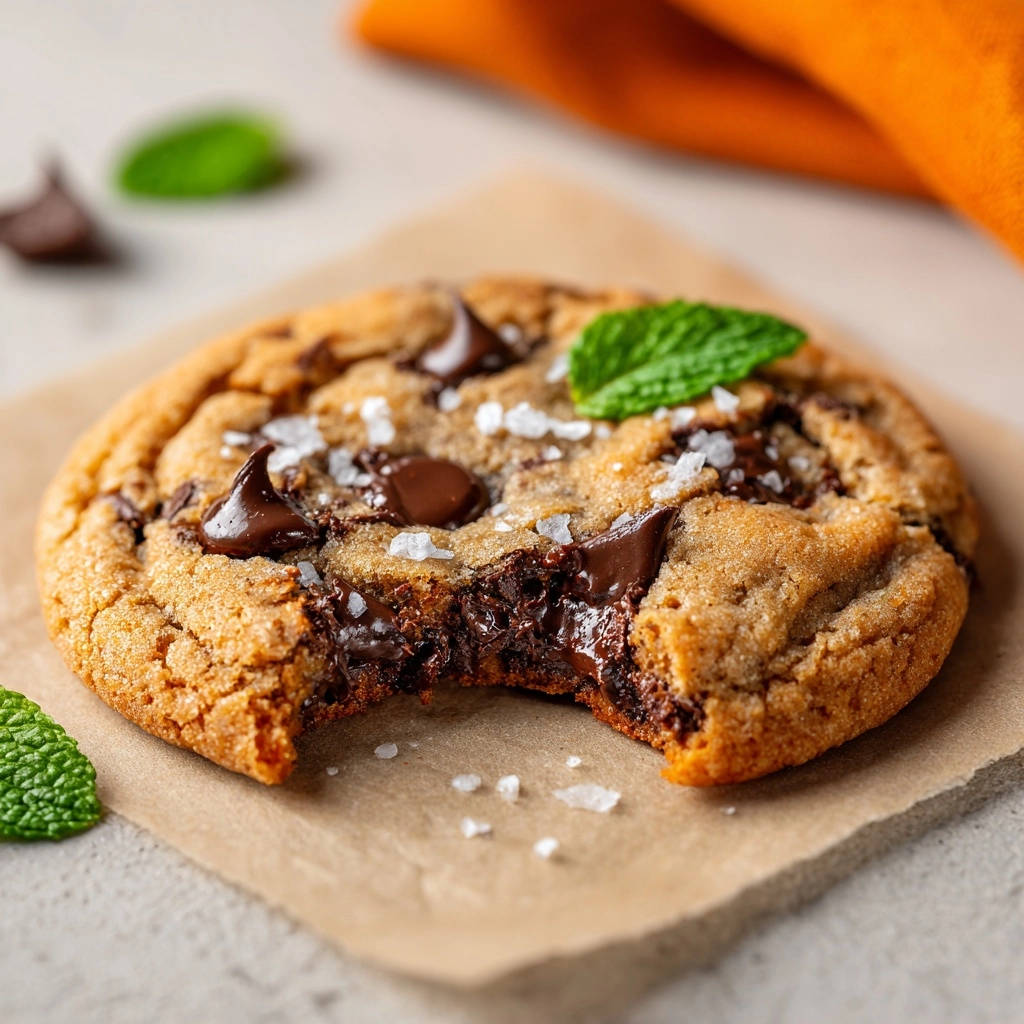Chocolate Chip Sea Salt Cookies Bite Taken