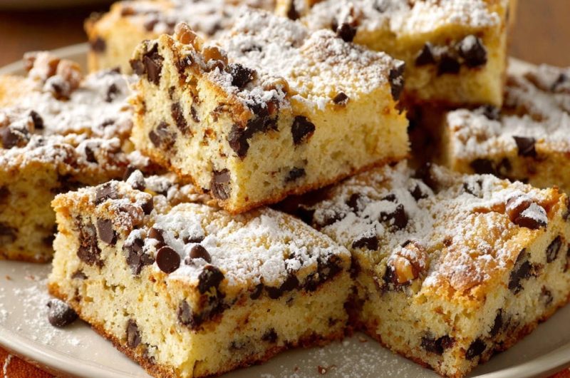 Irresistible Chocolate Chip Walnut Blondies