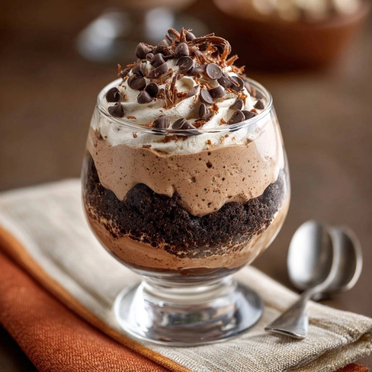 Chocolate Dream Parfait Close Up Cross Section