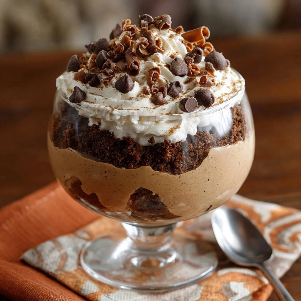Chocolate Dream Parfait Layered Cross Section 1