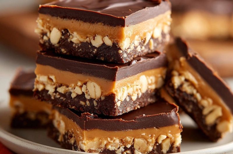 Chocolate Peanut Butter Crunch Bars