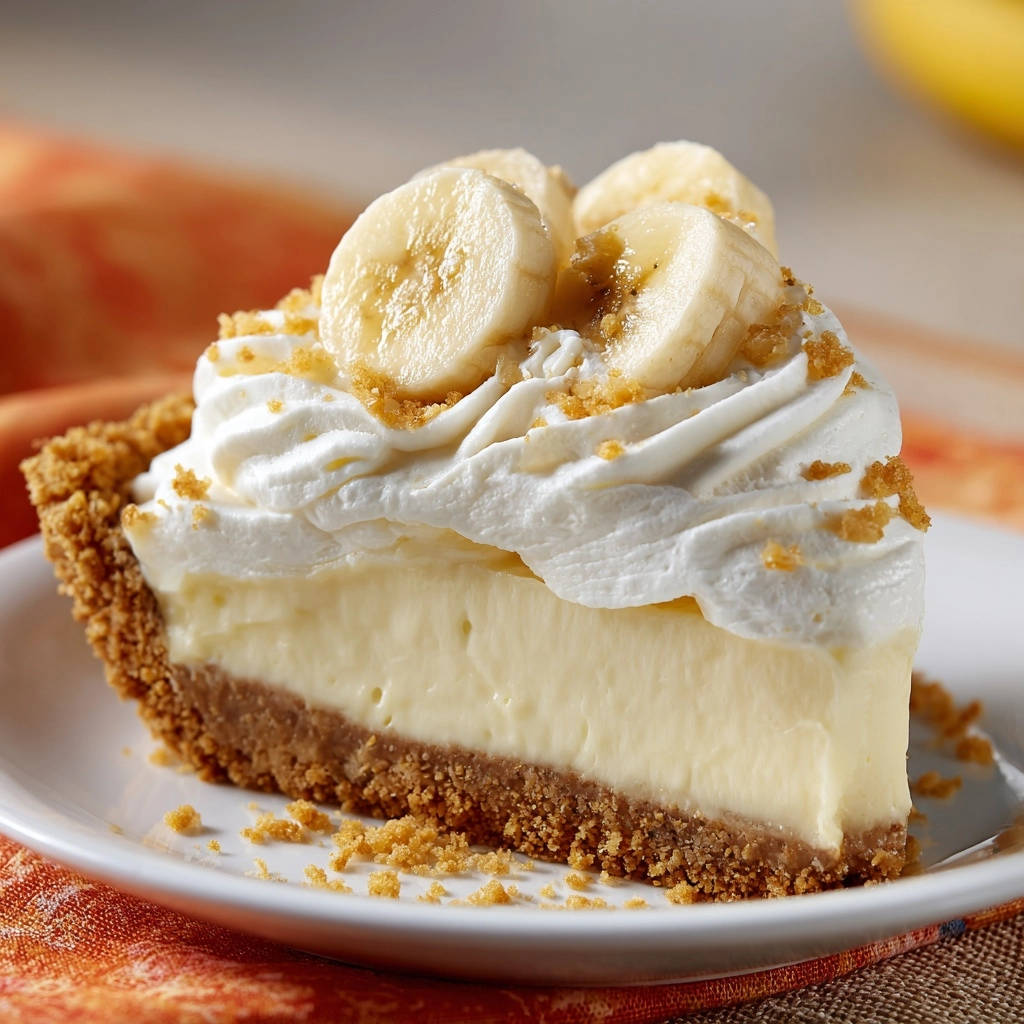 Classic Banana Cream Pie Cross Section 1