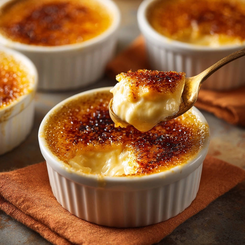 Classic Creme Brulee Spoonful Texture