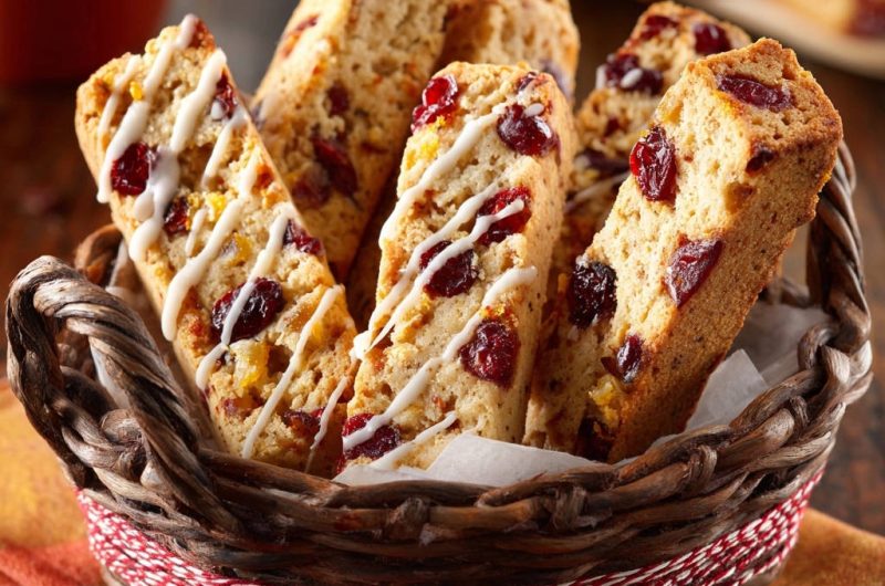 Cranberry Orange Biscotti
