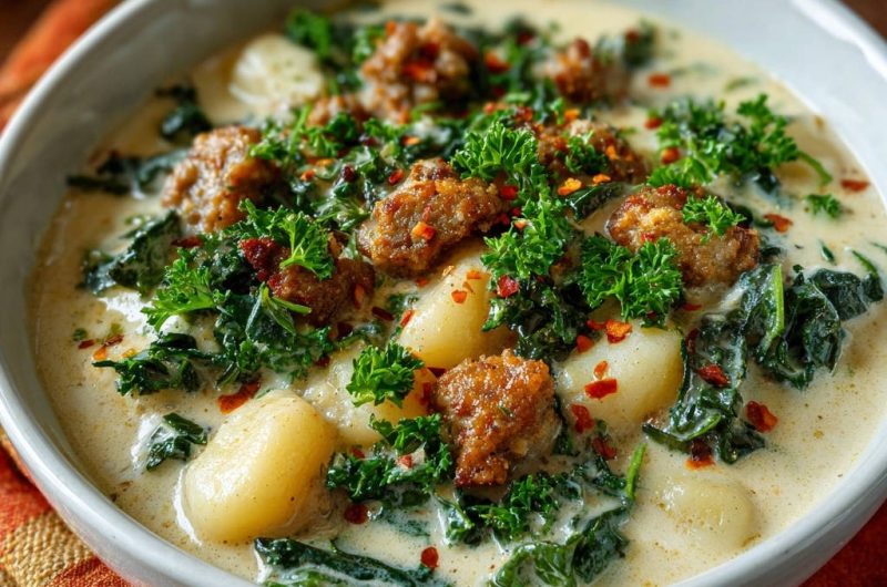 Creamy Sausage & Gnocchi Soup
