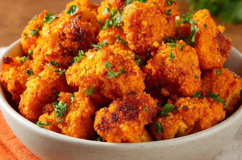 Crispy Buffalo Cauliflower Bites