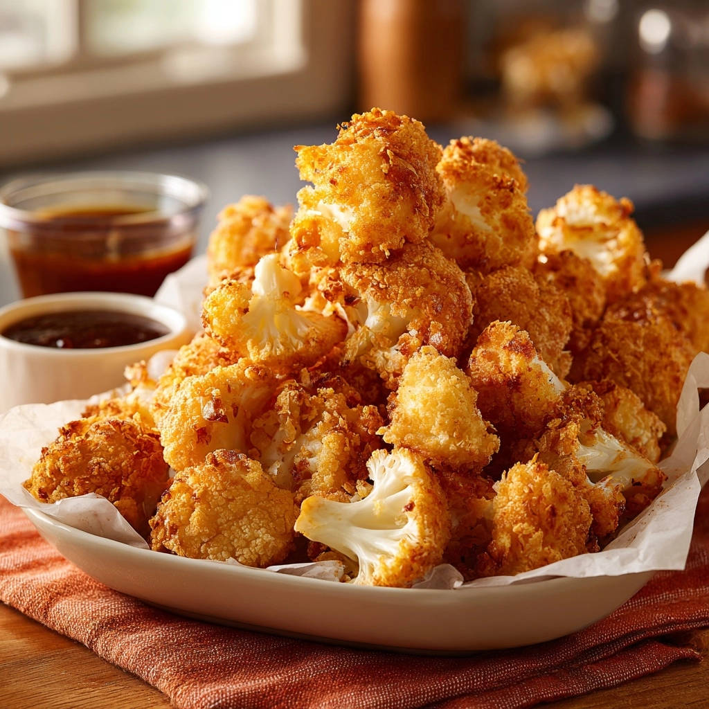 Crispy Cauliflower Bites Close Up Detail