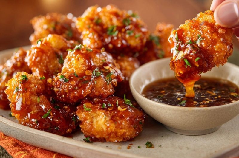 Crispy Glazed Chicken Bites