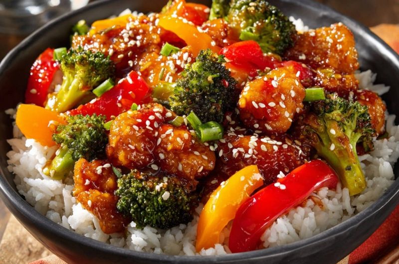 Crispy Sesame Chicken Stir-Fry