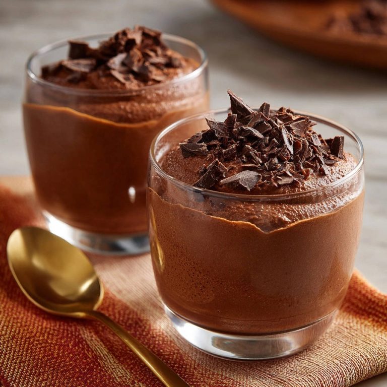 Easy Chocolate Mousse Close Up Detail