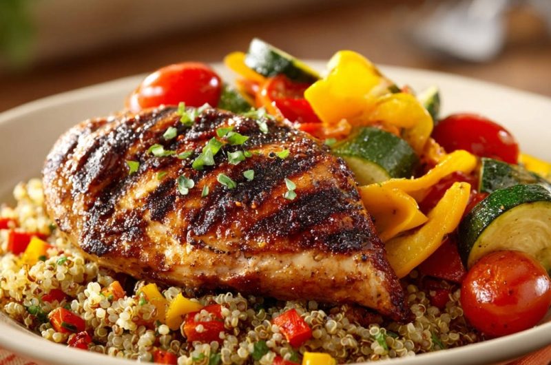 Grilled Chicken & Quinoa Power Bowl