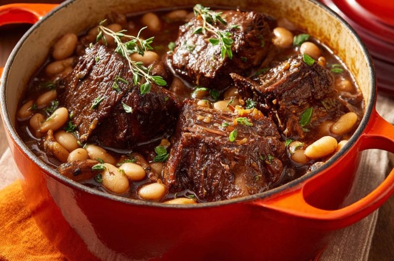 Hearty Braised Beef & Beans