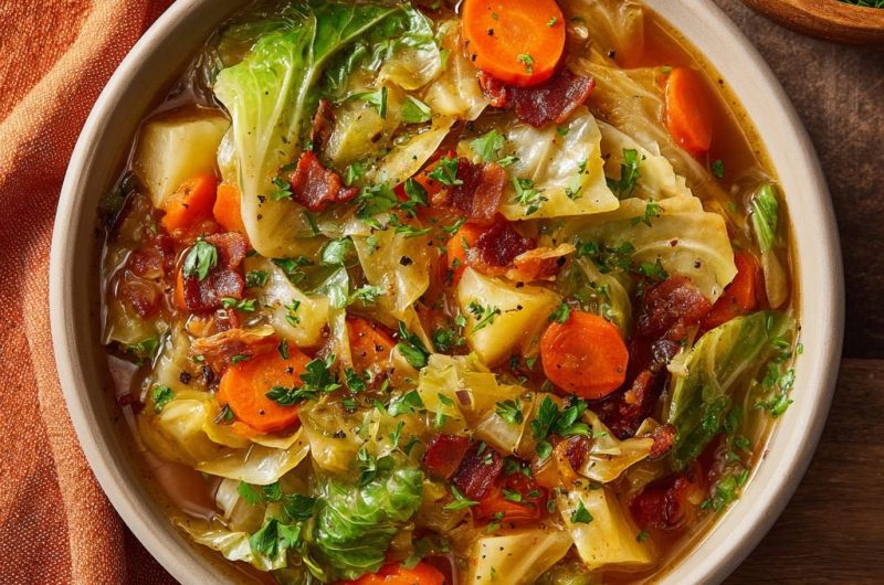 Hearty Cabbage & Bacon Stew
