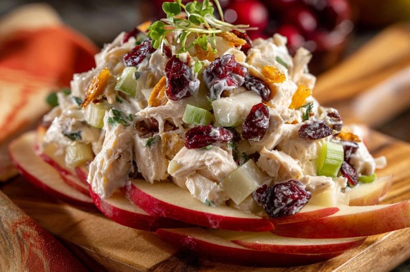 Juicy Cranberry Apple Chicken Salad