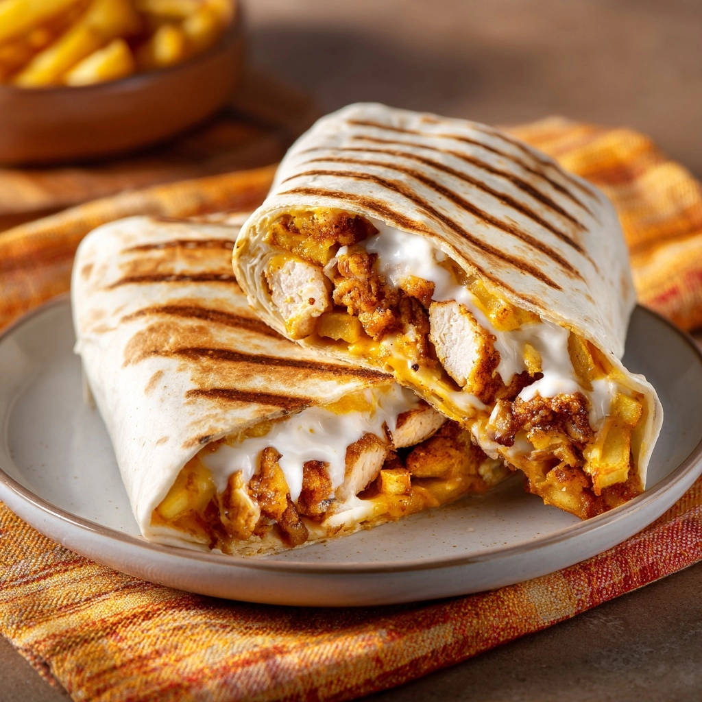 Loaded Chicken Fry Press Cross Section