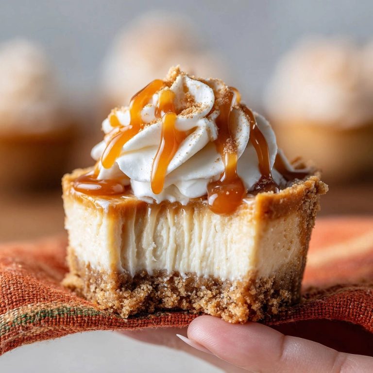 Mini Caramel Cheesecake Bites Cross Section