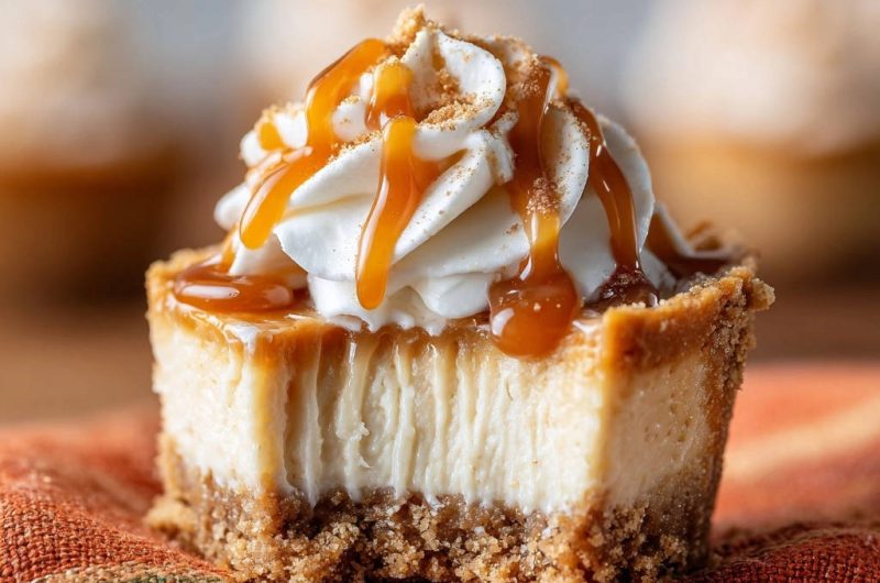 Mini Caramel Cheesecake Bites