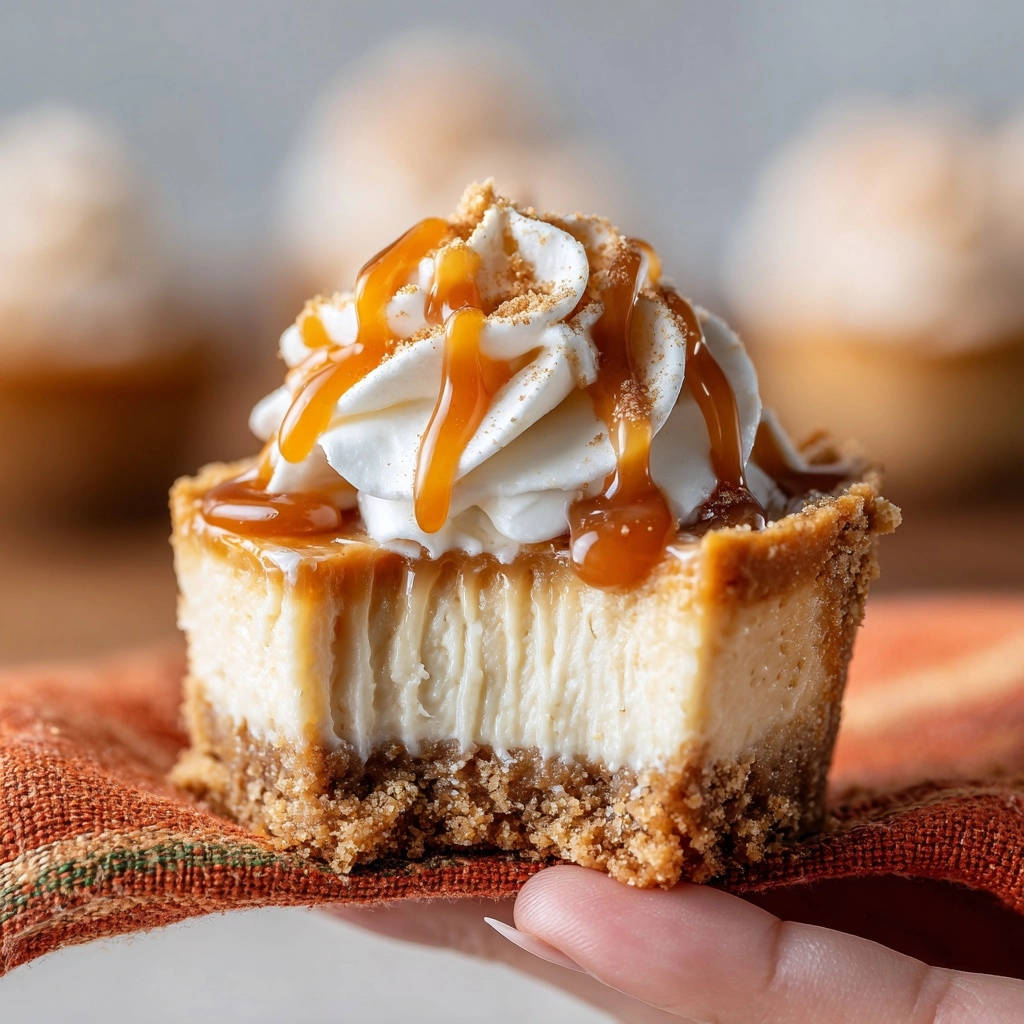Mini Caramel Cheesecake Bites Cross Section