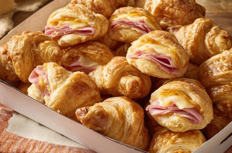 Mini Ham & Cheese Croissants
