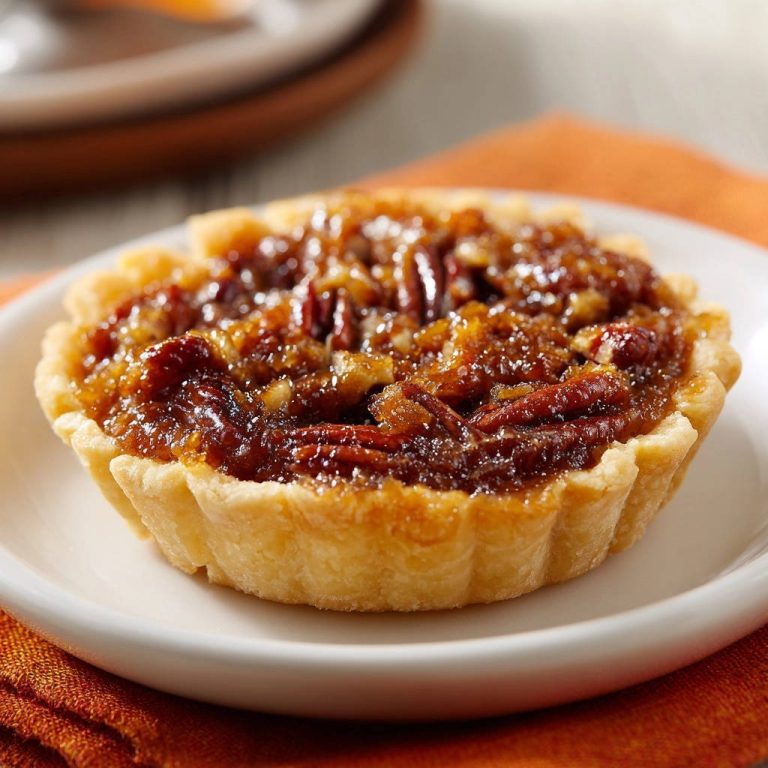 Mini Pecan Tarts Single Serving Plated