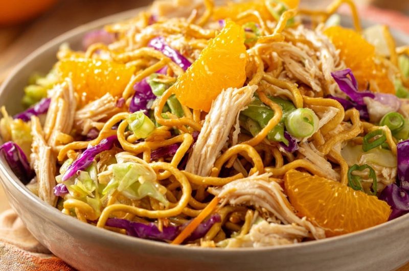 Orange Chicken Noodle Salad