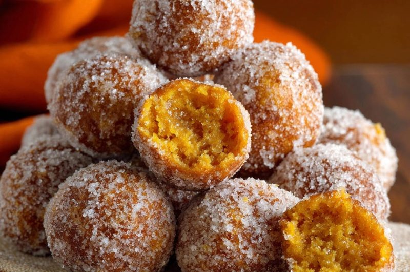 Pumpkin Spice Donut Holes