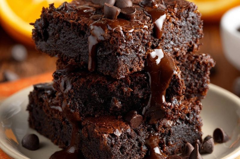 Rich Fudgy Orange Brownies
