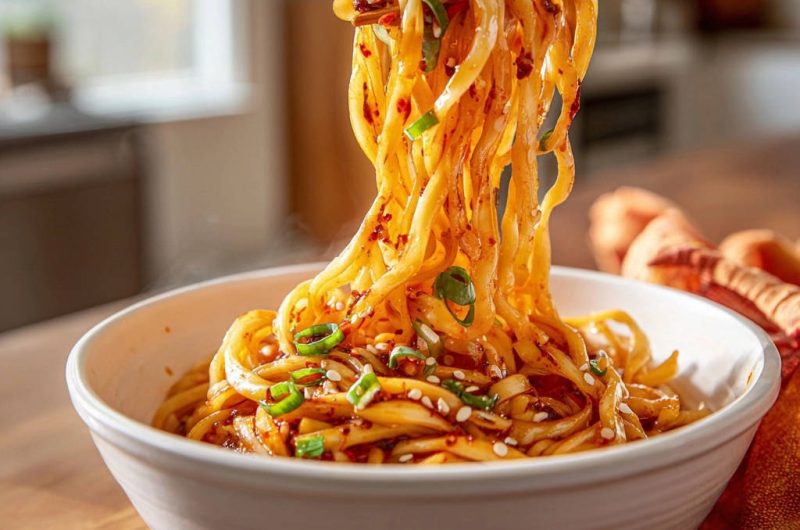 Spicy Sesame Chili Noodles