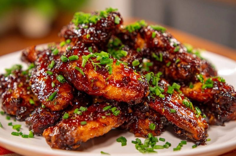 Sticky Garlic Ginger Wings