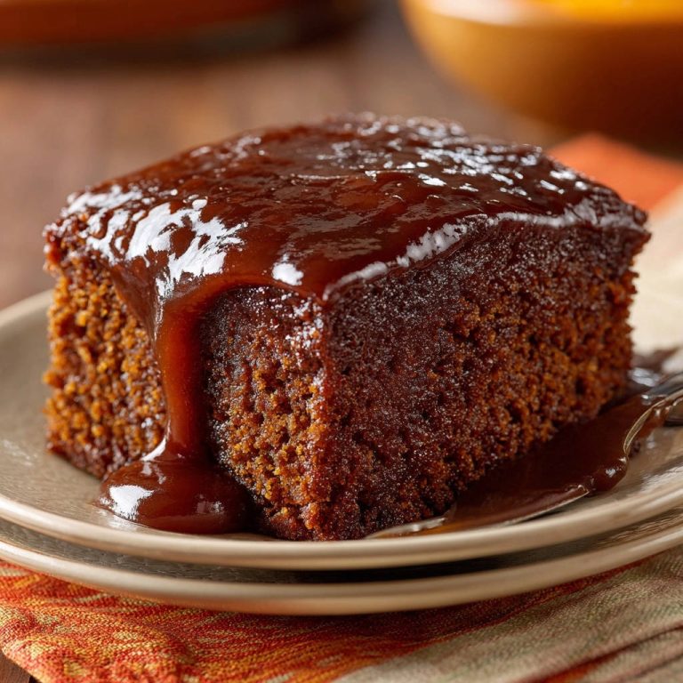 Sticky Toffee Style Spice Cake Single Serving Plated