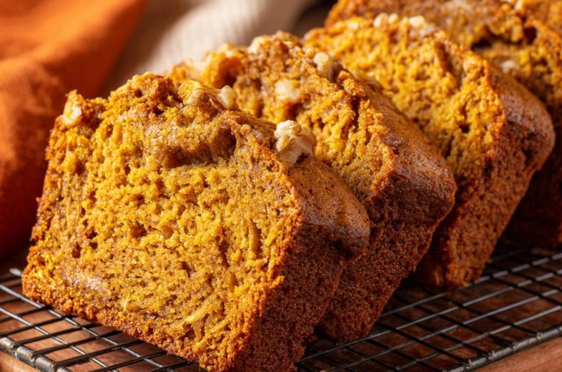 Super Moist Pumpkin Walnut Bread