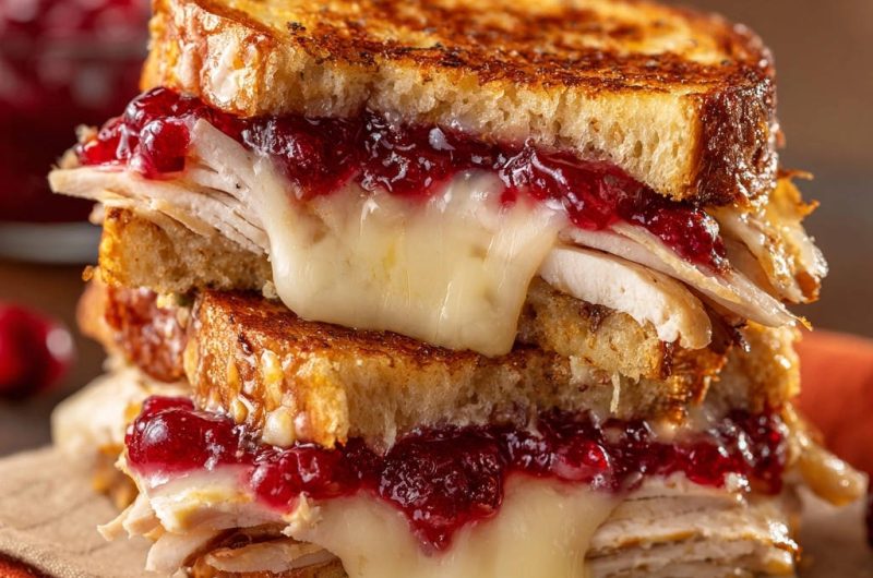 Thanksgiving Leftover Grilled Cheese