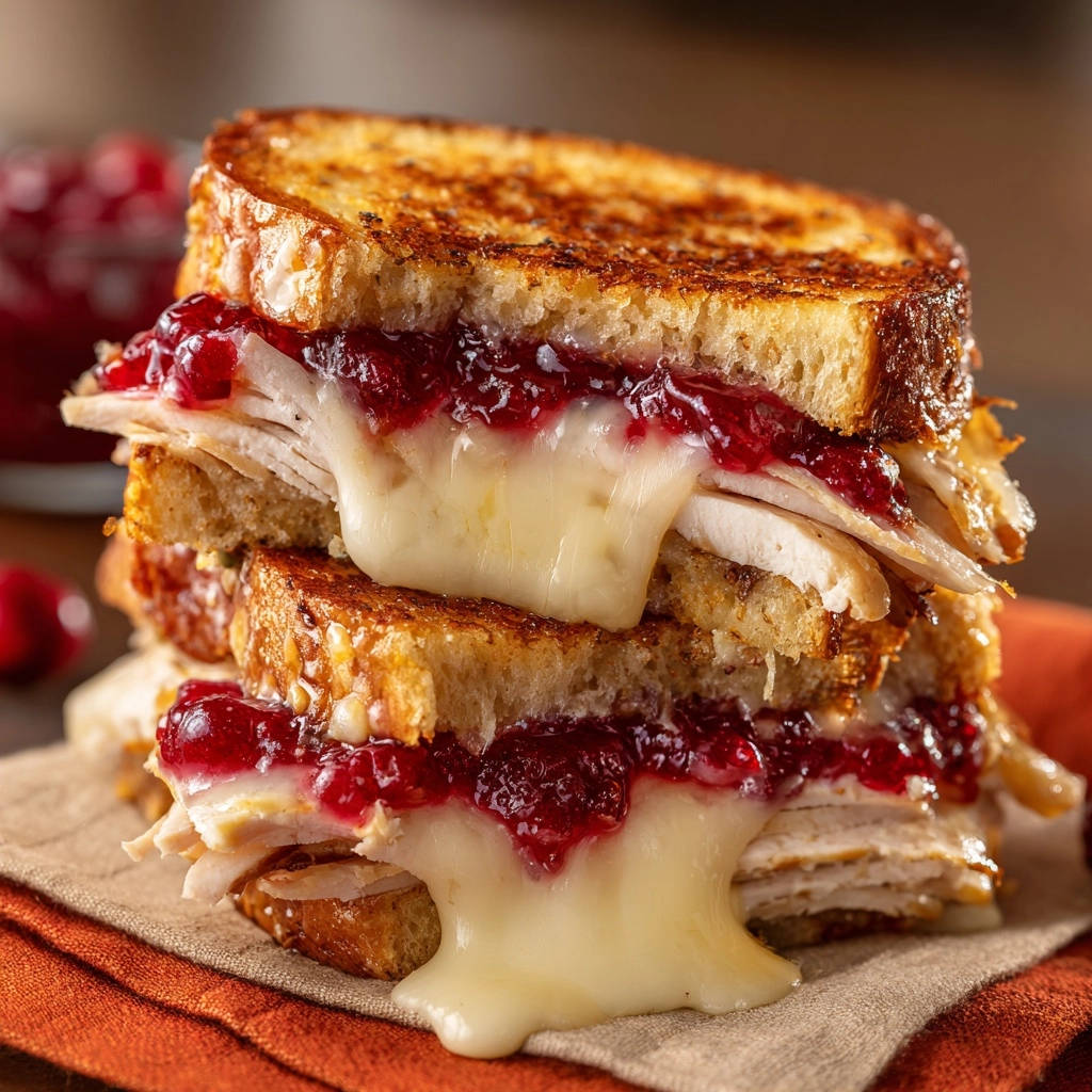 Thanksgiving Leftover Grilled Cheese Cross Section