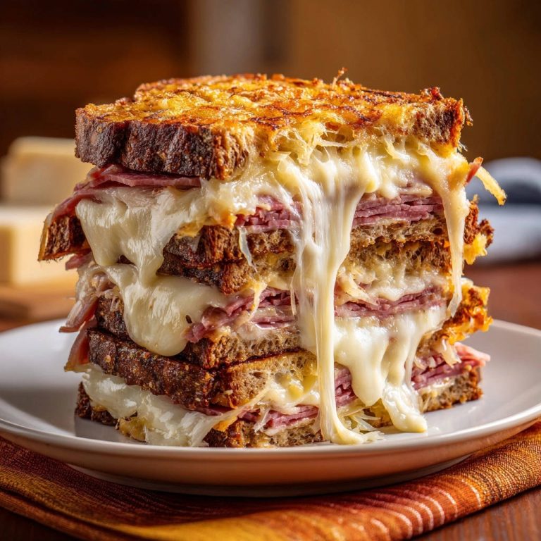 Ultimate Triple Decker Reuben Close Up Cross Section