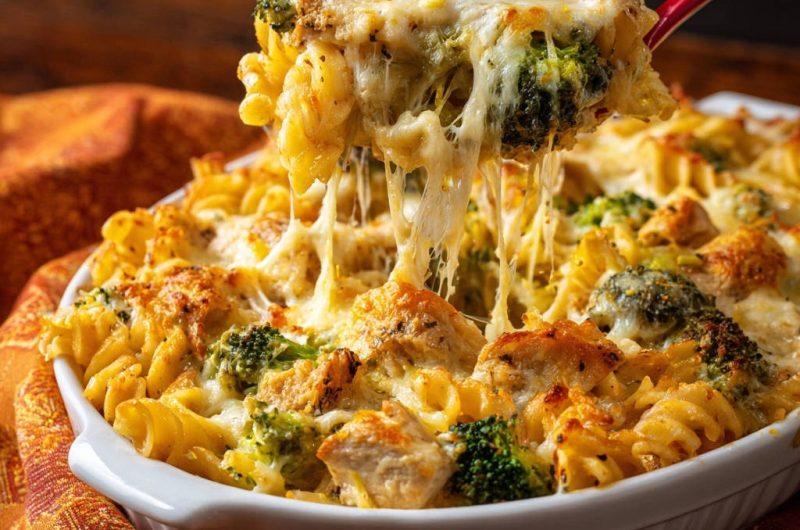 Cheesy Chicken & Broccoli Bake