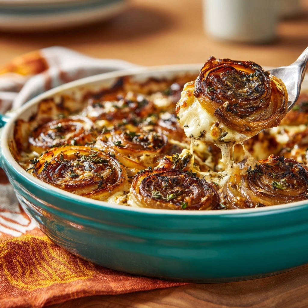 Cheesy Potato Gratin Close Up Of Slice Being Served 1