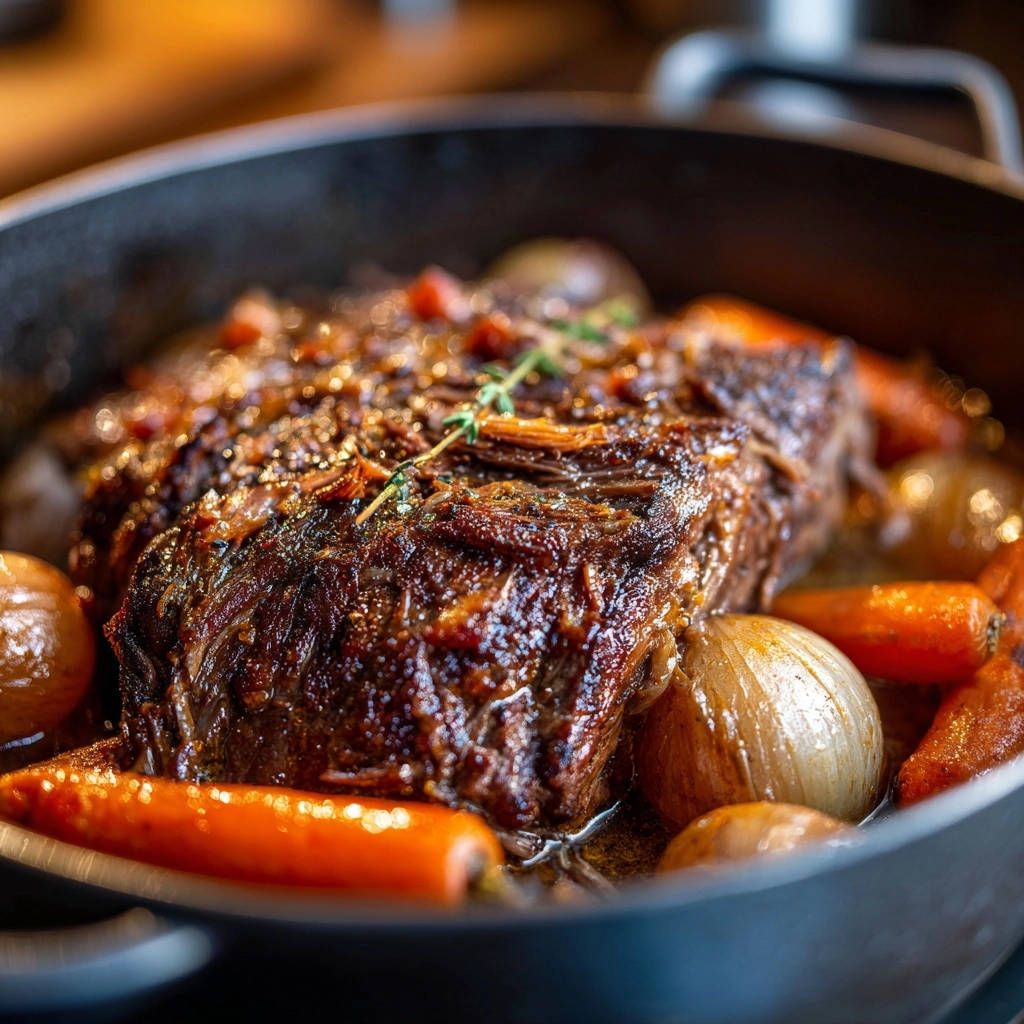 Classic Pot Roast Close Up In Pot 1