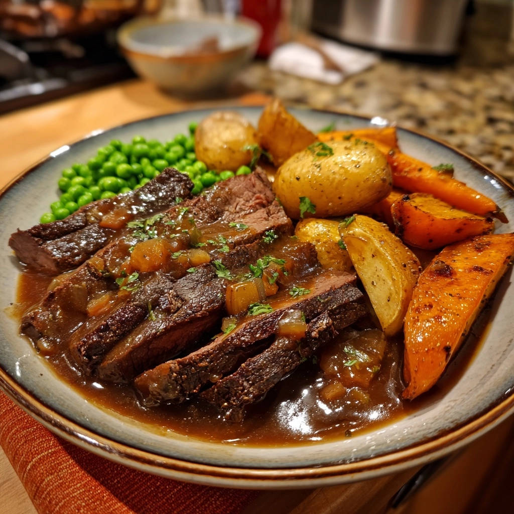 Classic Pot Roast Dinner Plated Single Serving 1