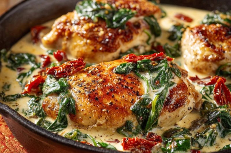 Creamy Tuscan Chicken Skillet