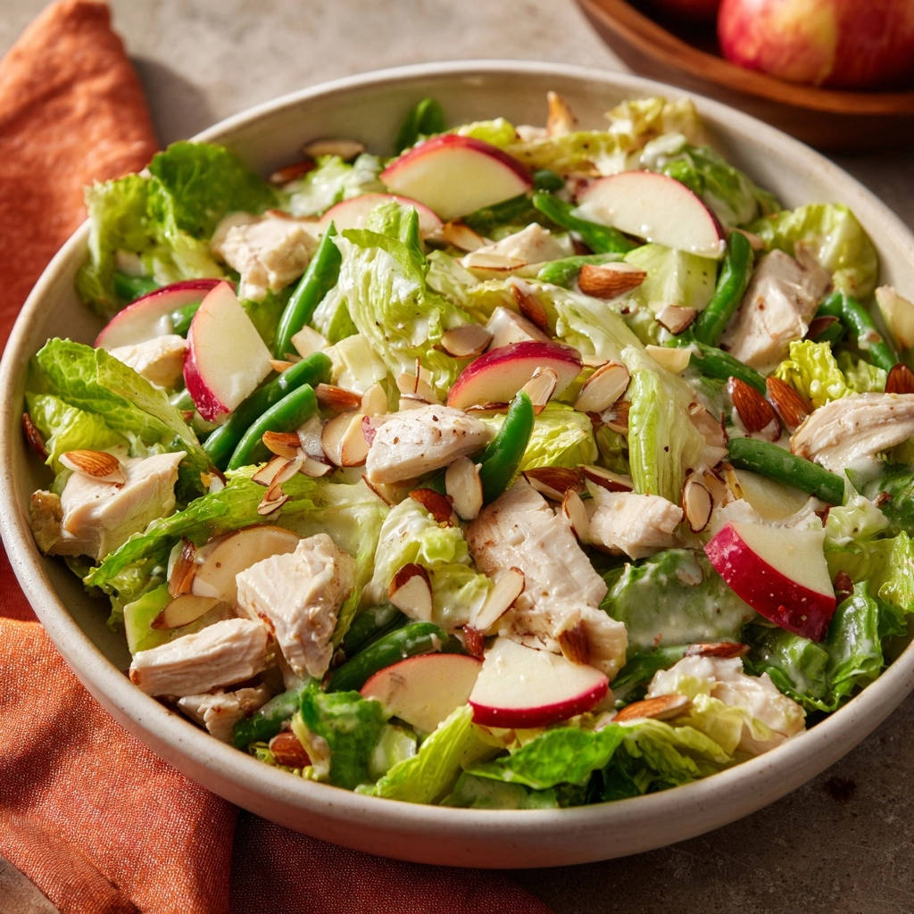 Crisp Apple Chicken Salad Close Up Detail