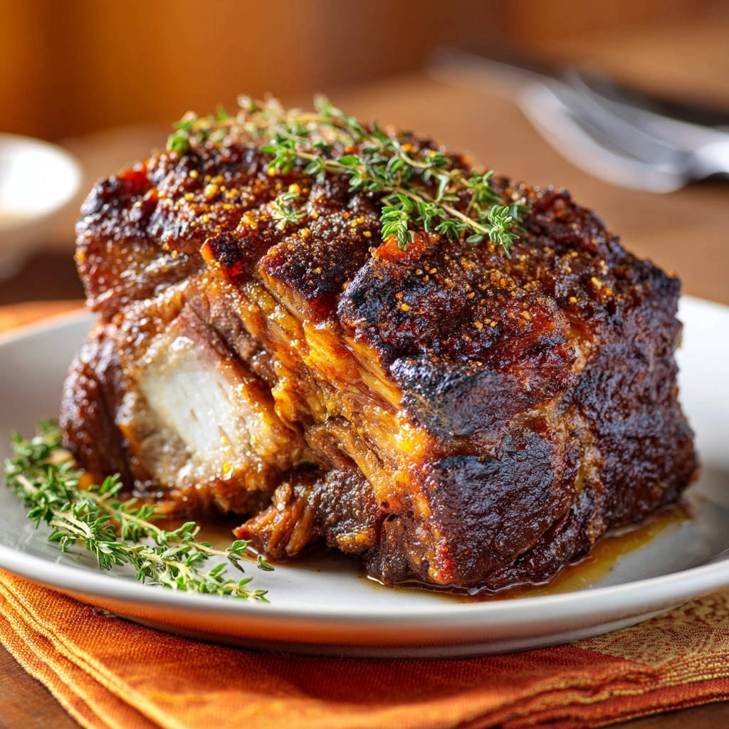 Crispy Crusted Beef Roast Close Up Detail 1