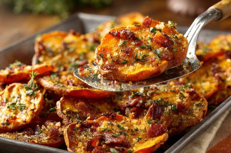 Crispy Sweet Potato Bites with Bacon