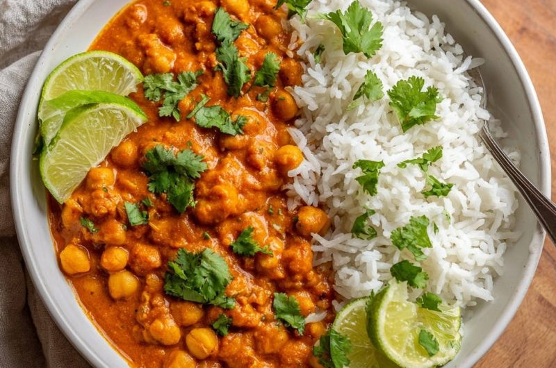 Easy Chickpea Curry & Rice