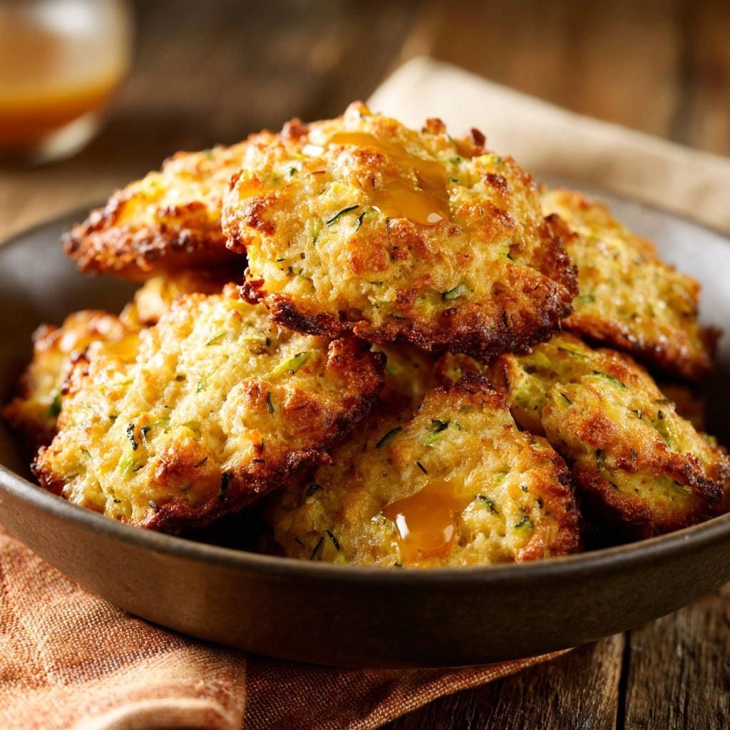 Easy Zucchini Fritters Close Up Detail 1